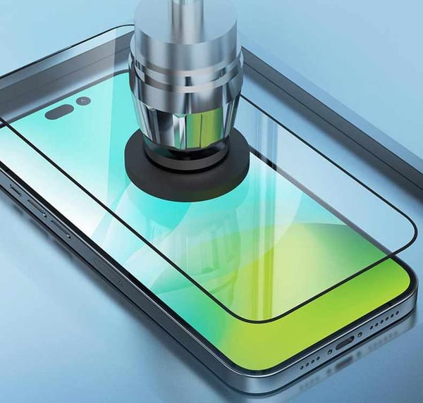 2-Pack - iPhone 15 Pro Max Hög Kvalitets Heltäckande Härdat Glas Skärmskydd