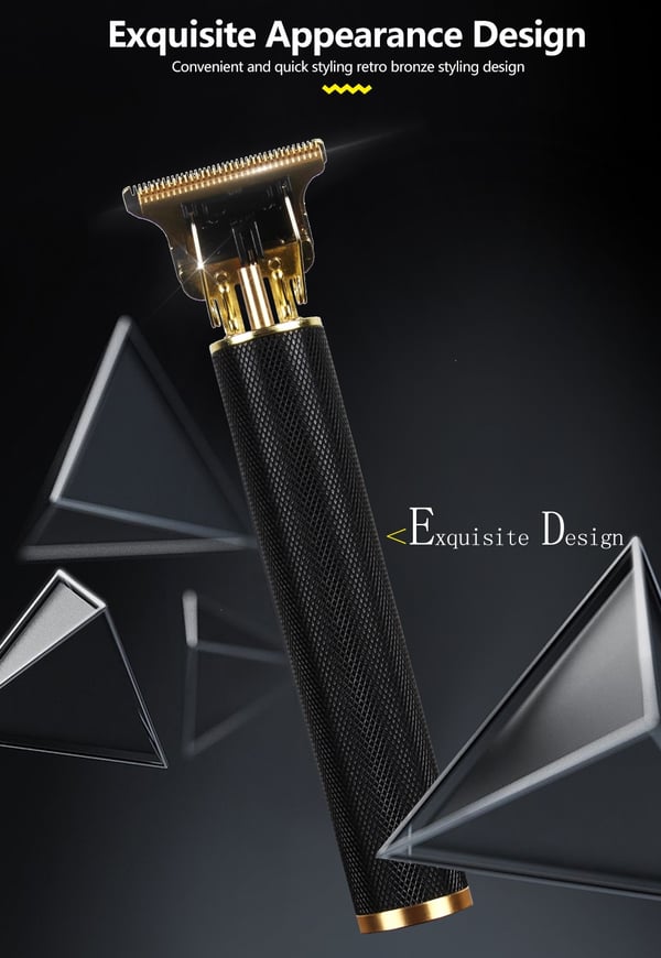 Hair & Beard Trimmer Deluxe Kit + ilmainen parranajosetti - musta