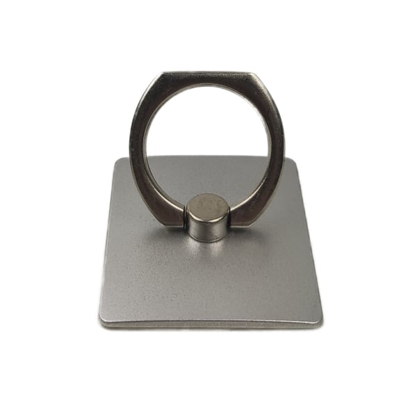 Samsung Galaxy S23+ Shell & Square Finger Holder - Suojaa ja mukavuutta - Hopea