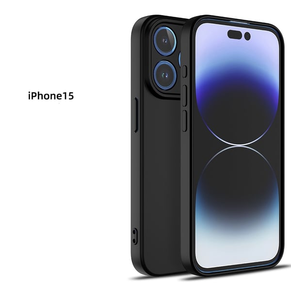iPhone 15 Skal - Mikrofiber Silikon