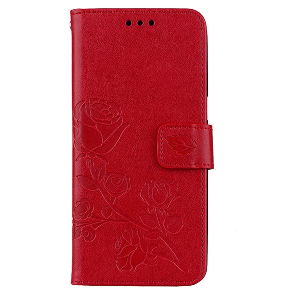 Samsung Galaxy S10 Plus -kotelo - Lompakko ruusukuviolla