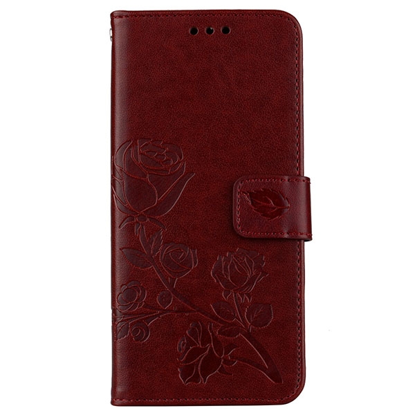 Samsung Galaxy S10 Plus -kotelo - Lompakko ruusukuviolla
