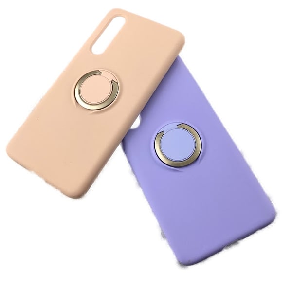 Huawei P30 silikoninen mikrokuitukuori - Rengas pidike