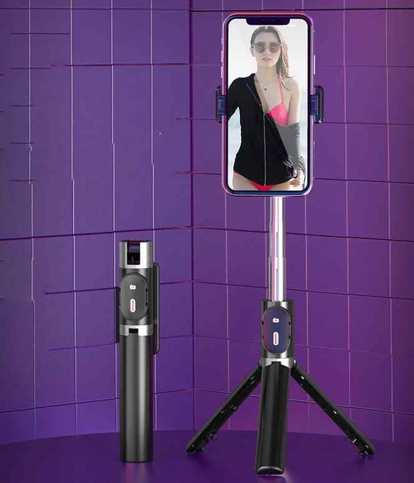 Selfiestick langattomalla kameratoiminnolla - STAND P60