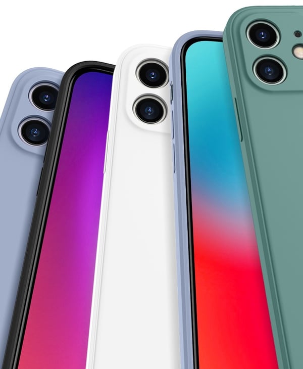 iPhone 12 Mini -kuori - mikrokuituinen silikoni