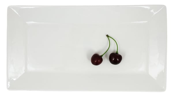 Rektangulär Porslins Tallrik Lagom - 4 pack
