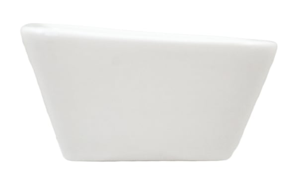 Mini Porslins Skål Kvadrat - Sned Kant - 16 pack