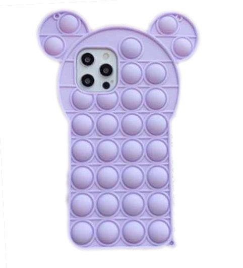 iPhone 12 / iPhone 12 Pro -kuori - Pop it Fidget Monivärinen nallekarhu