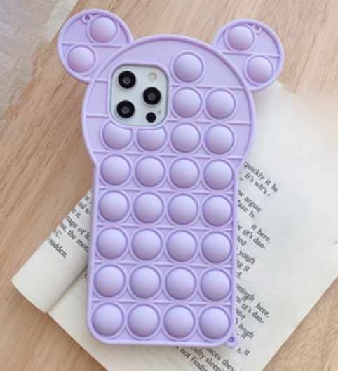 iPhone 12 / iPhone 12 Pro -kuori - Pop it Fidget Monivärinen nallekarhu