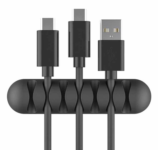 2-Pack - Kaapelipidike - Itsekiinnittyvä seitsemän kaapelia