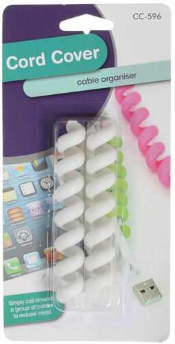 2-Pack - Kabelfodral Spiral – För Smidig Sladdhantering!