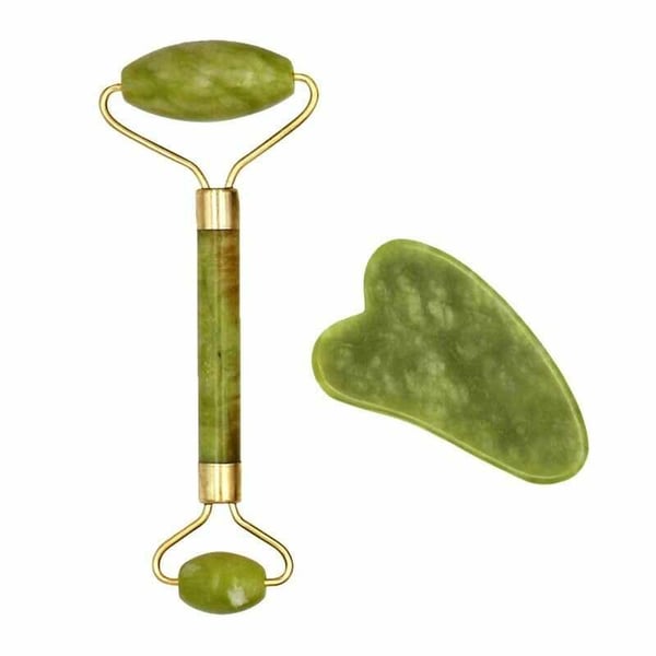 Gua Sha-massagesæt stor effektiv - grøn