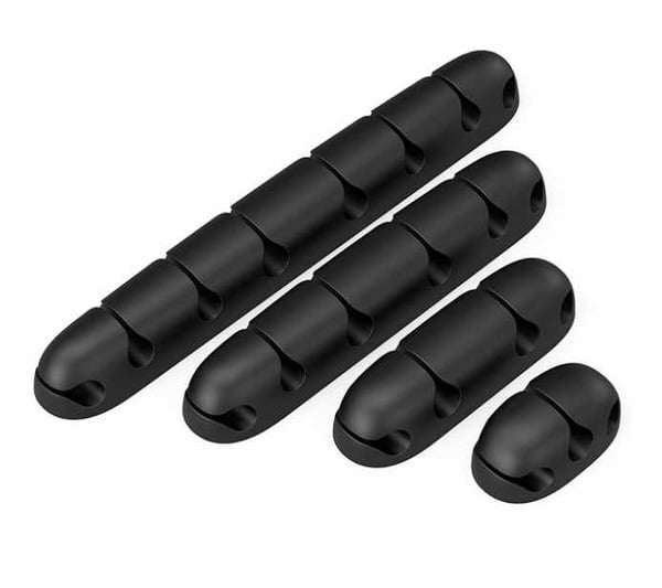 2-Pack - Kabelhållare – Effektiv Förvaring för Fyra Kablar