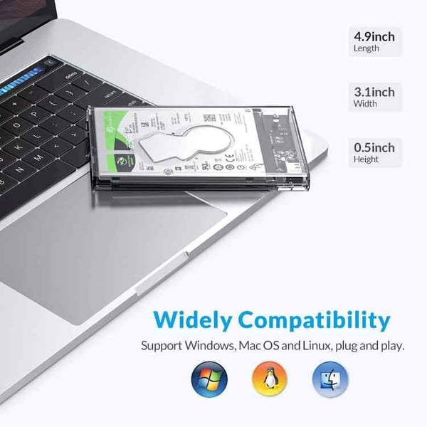 Ulkoinen kovalevykotelo - USB 3.1 / SATA III