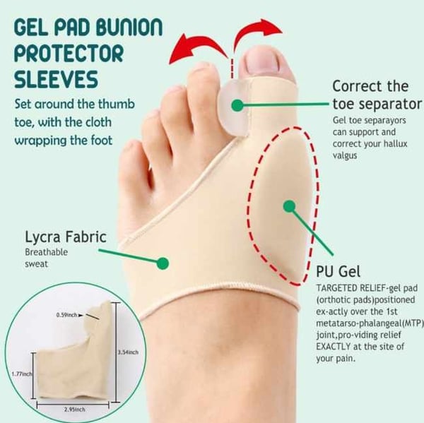 Hallux Valgus - varpaiden korjaussarja 9 kpl