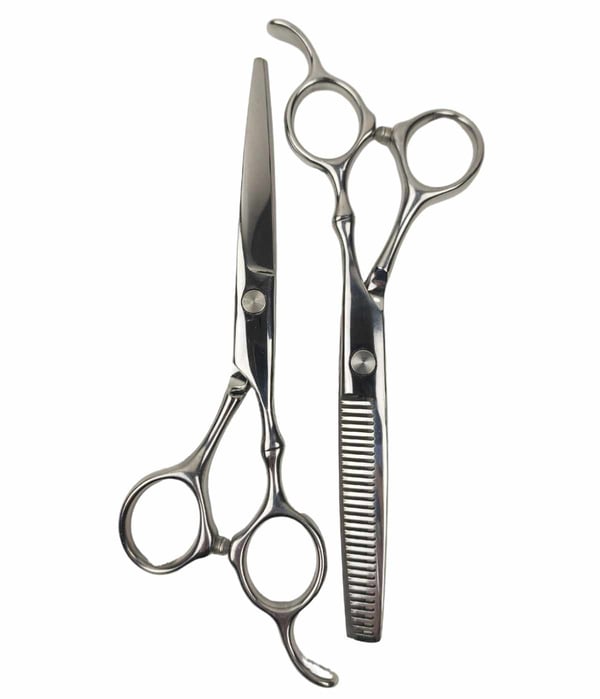 Professional kampaamo ja harvennus sakset deluxe 4 kpl