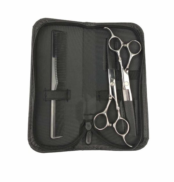 Professional kampaamo ja harvennus sakset deluxe 4 kpl