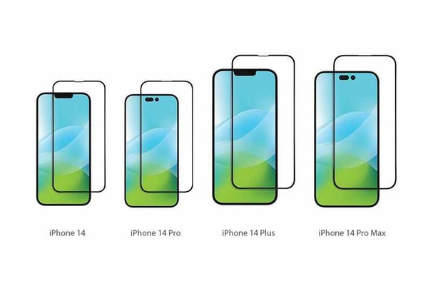iPhone 14 Pro Max - Täysin peittävä karkaistu suojalasi