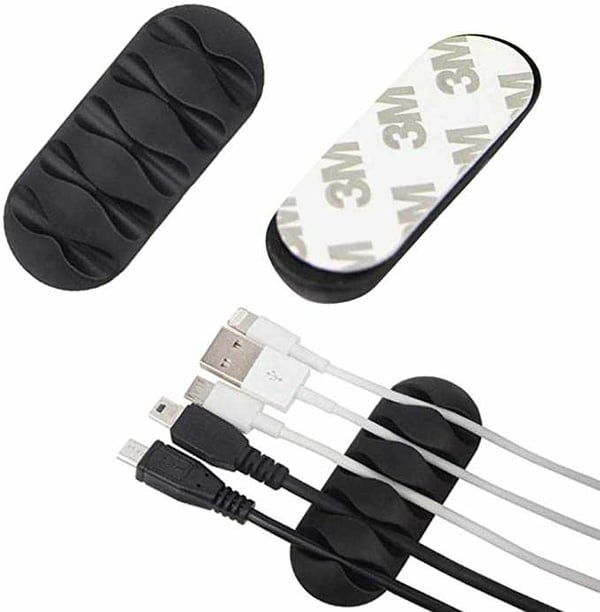 2-pack - Itseliimautuva kaapelipidike - Viisi kaapelia