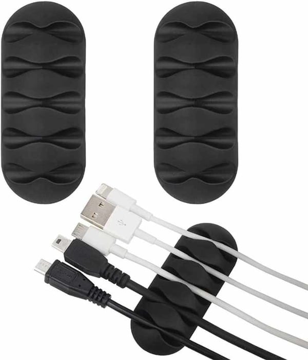 2-pack - Itseliimautuva kaapelipidike - Viisi kaapelia