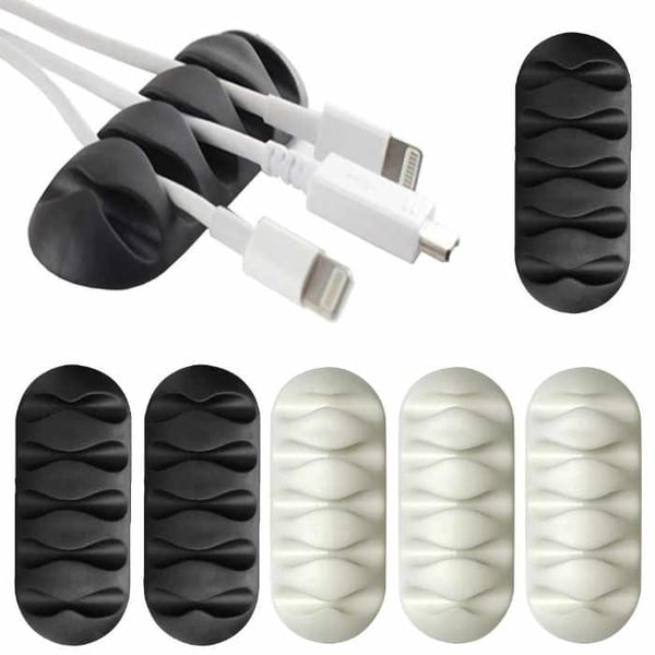 2-pack - Itseliimautuva kaapelipidike - Viisi kaapelia