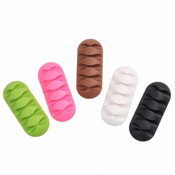 2-pack - Itseliimautuva kaapelipidike - Viisi kaapelia