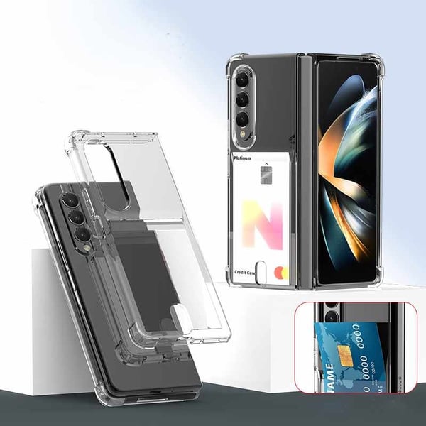 Samsung Galaxy Z Fold 4 - Pehmeä läpinäkyvä kuori