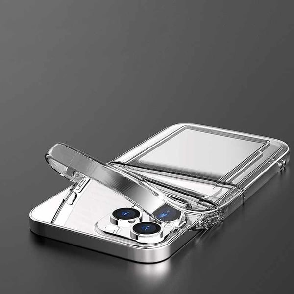 iPhone 12 Pro Max - Läpinäkyvä Kotelo Kaksinkertaisella Korttipaikalla