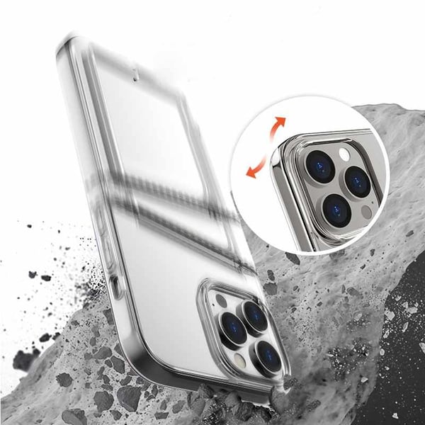 iPhone 14 Plus - Läpinäkyvä Kotelo, Kaksi Korttipaikkaa