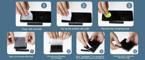 Samsung Galaxy Z Flip 3 - Pehmeä suojakalvo neljäosainen
