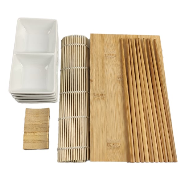 Sushi Serving Kit - Vähemmän High Five Guests + Kaksiosainen neliö