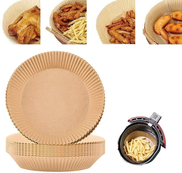 Air Fryer paperi - ruskea 100-pack 20 cm