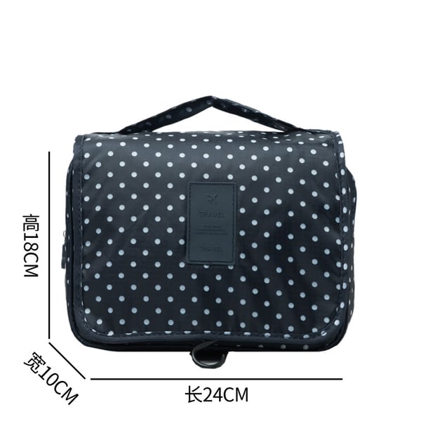 Hängande Necessär / Resväska - Blå Polka Dot