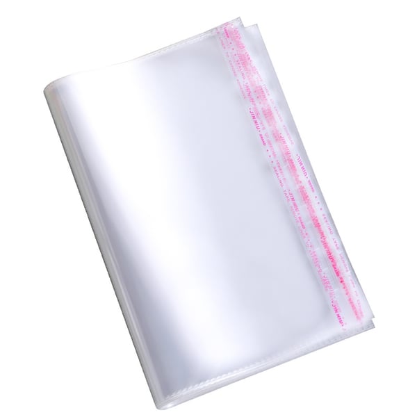 200 st - Självhäftande Produkt Påsar 12 x 17 cm - Genomskinlig