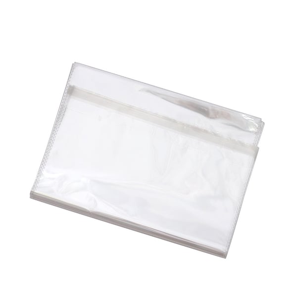 200 st - Självhäftande Produkt Påsar  22 x 35 cm - Genomskinlig