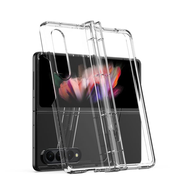 Samsung Galaxy Z Fold 4 - Transparent Skal + Mjukskyddsfilm Två Delar