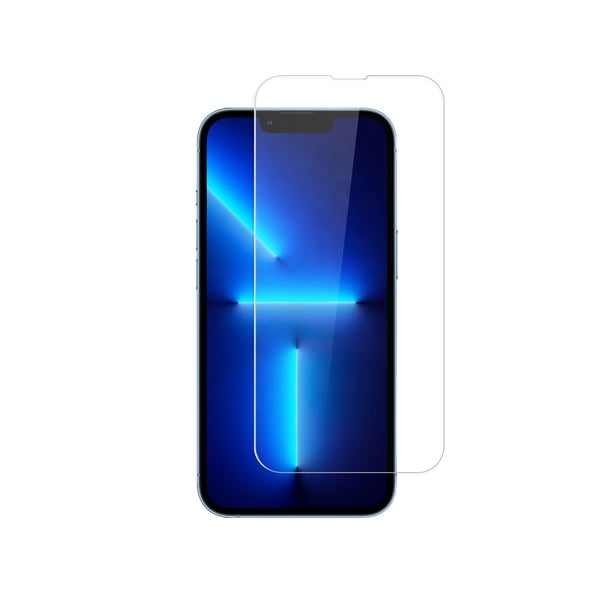 iPhone 14 Pro - Läpinäkyvä kuori Kaksoiskorttipaikka + karkaistu suojalasi