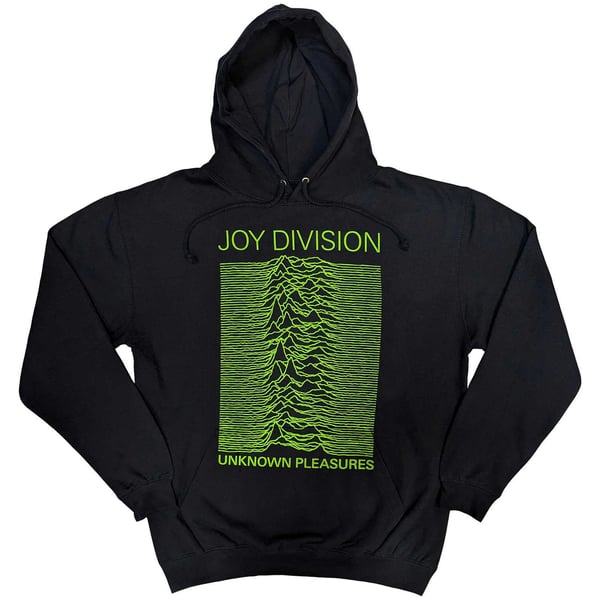 Joy Division Unisex Pullover Hoodie: Unknown Pleasures FP (Medium)