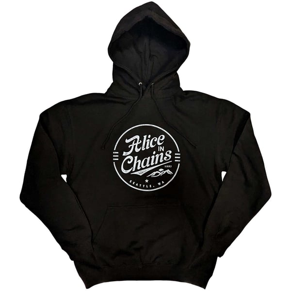 Alice In Chains Unisex Pullover Hoodie: Circle Emblem (Large)