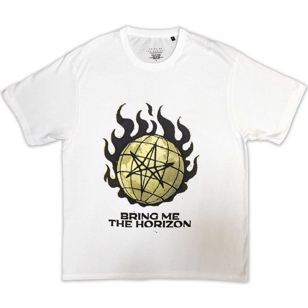 Bring Me The Horizon Unisex T-Shirt: Globe Yellow (Small)