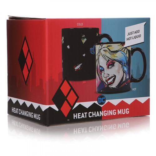 Mugg: Heat Changing Mug - Batman - Harley Quinn