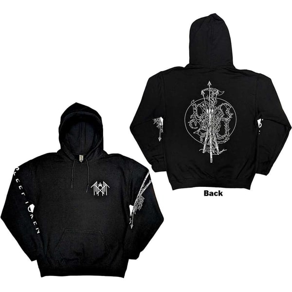 Sleep Token Unisex Pullover Hoodie: Trinity (Back Print, Sleeve Print) (Medium)