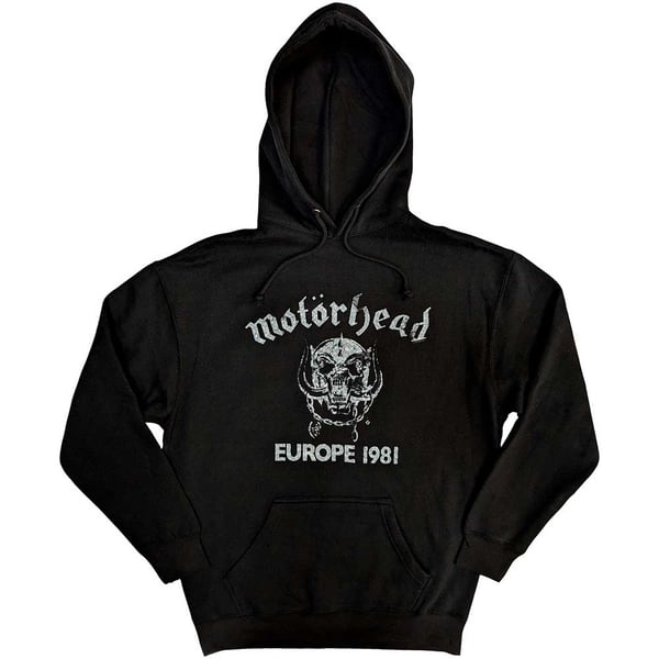 Motorhead Unisex Pullover Hoodie: Europe '81 (XX-Large)
