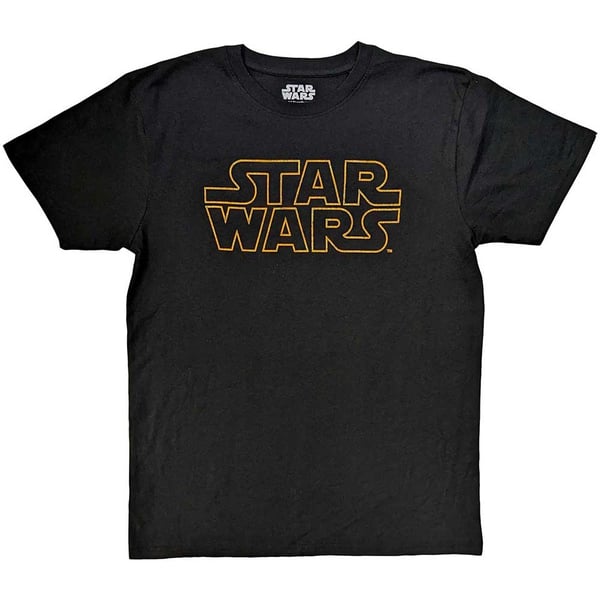 Star Wars Unisex T-Shirt: Logo Outline (Small)