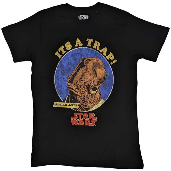 Star Wars Unisex T-Shirt: Ackbar It's A Trap (X-Large)