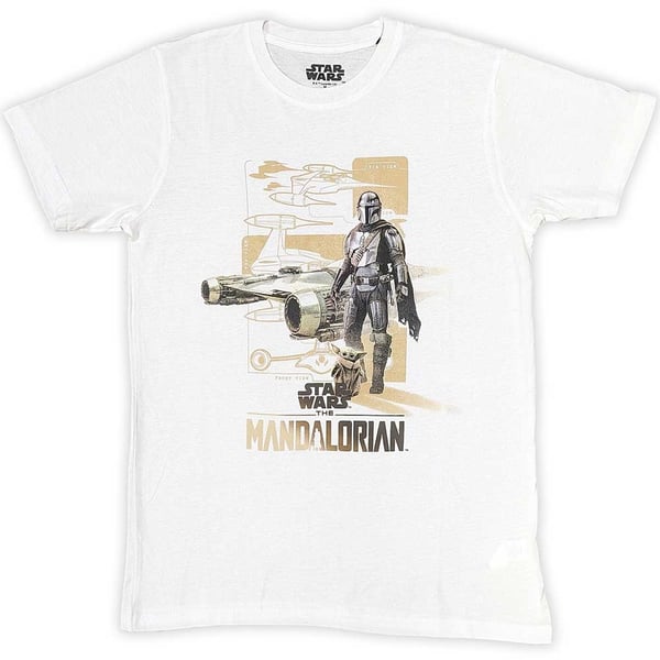 Star Wars Unisex T-Shirt: The Mandalorian Din & Grogu (X-Large)