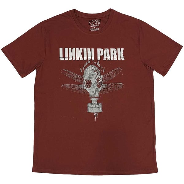 Linkin Park Unisex T-Shirt: Gas Mask (Large)
