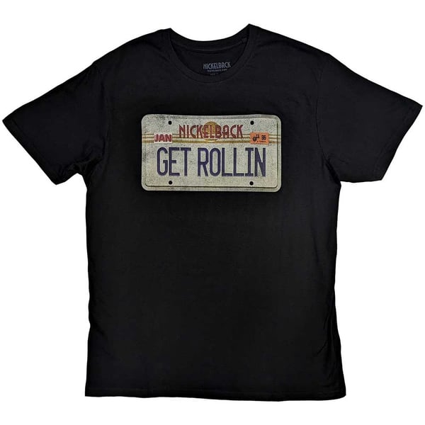 Nickelback Unisex T-Shirt: License Plate (Medium)