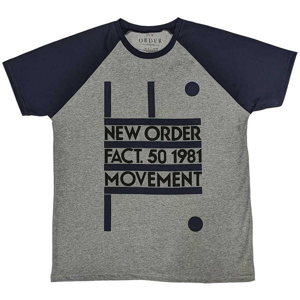 New Order Unisex Raglan T-Shirt: Movement (XX-Large)
