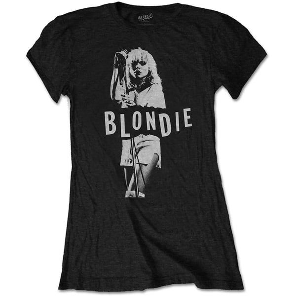 Blondie Ladies T-Shirt: Mic. Stand (X-Large)